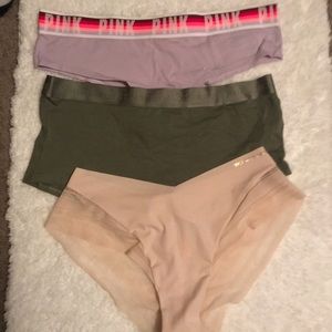 Pink Victoria Secret Underwear SZ L NWT